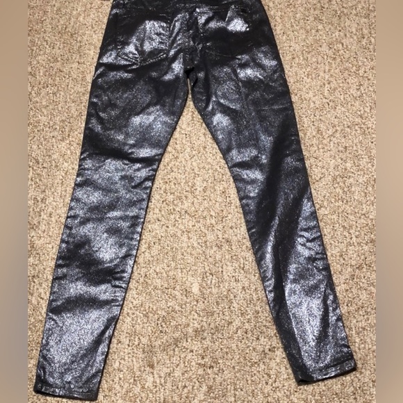 JOE’S JEANS Silver Glitter Jeans Size 26 - Picture 5 of 6